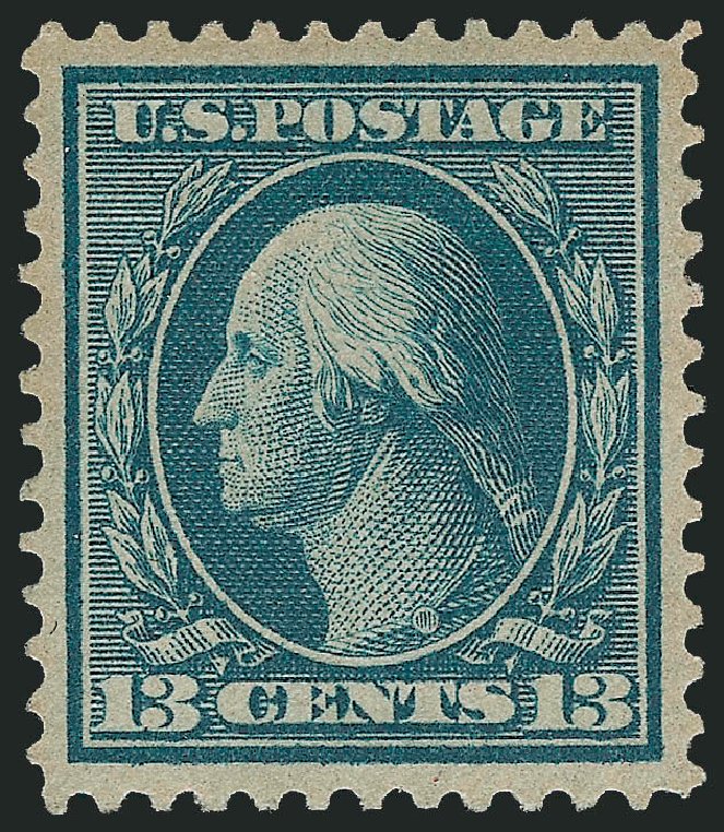 Prices of US Stamps Scott Cat. #365: 13c 1909 Washington Bluish Paper. Robert Siegel Auction Galleries, Sep 2009, Sale 968B, Lot 471