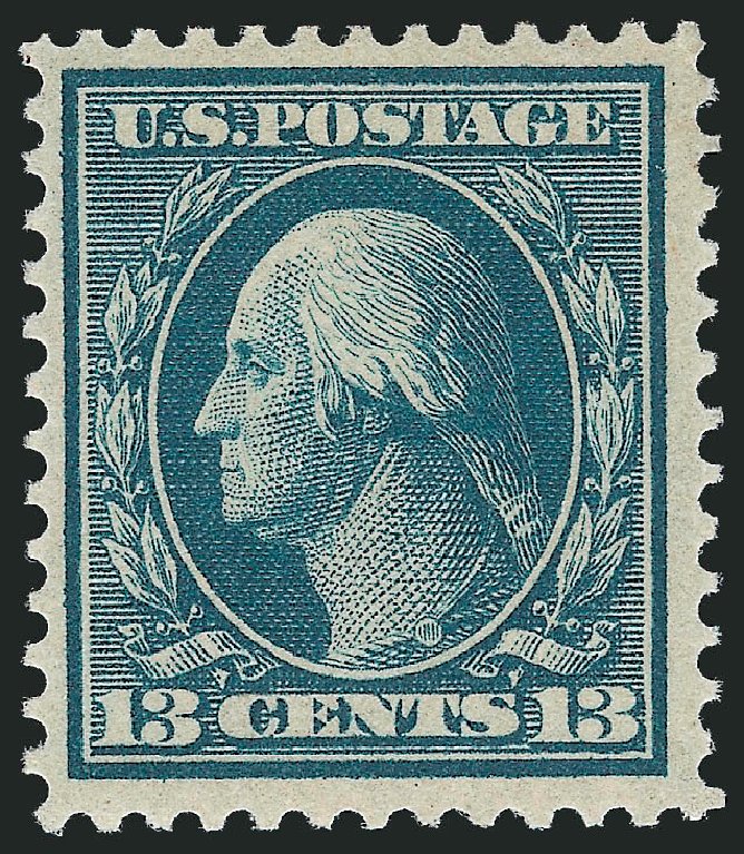 Price of US Stamp Scott Catalog # 365: 1909 13c Washington Bluish Paper. Robert Siegel Auction Galleries, Oct 2011, Sale 1014, Lot 1815