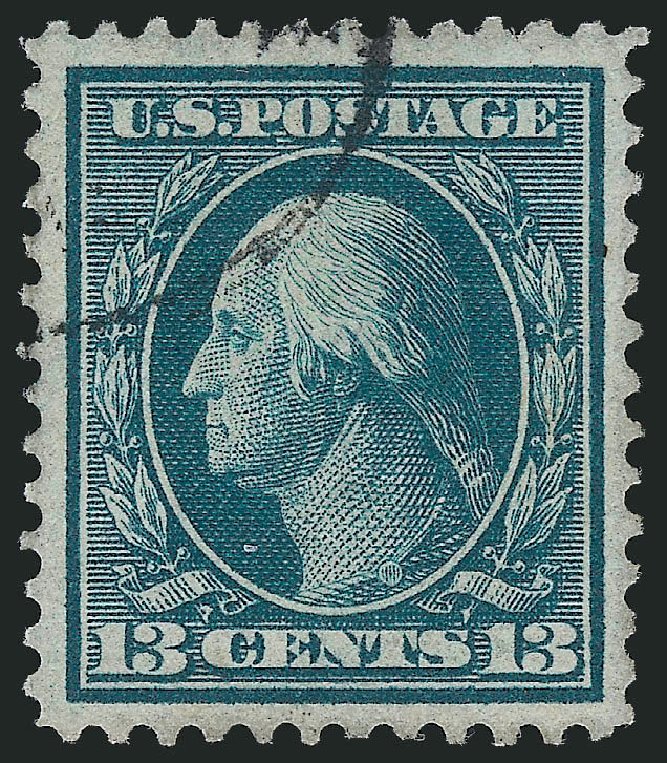 Cost of US Stamps Scott 365 - 1909 13c Washington Bluish Paper. Robert Siegel Auction Galleries, Mar 2013, Sale 1040, Lot 1742