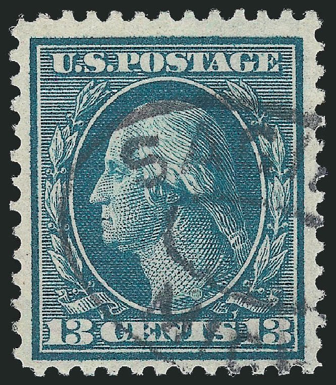 Costs of US Stamp Scott Catalogue 365 - 1909 13c Washington Bluish Paper. Robert Siegel Auction Galleries, Sep 2012, Sale 1028, Lot 343