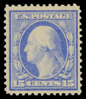Prices of US Stamp Scott 366: 15c 1909 Washington Bluish Paper. Daniel Kelleher Auctions, Sep 2013, Sale 639, Lot 1137