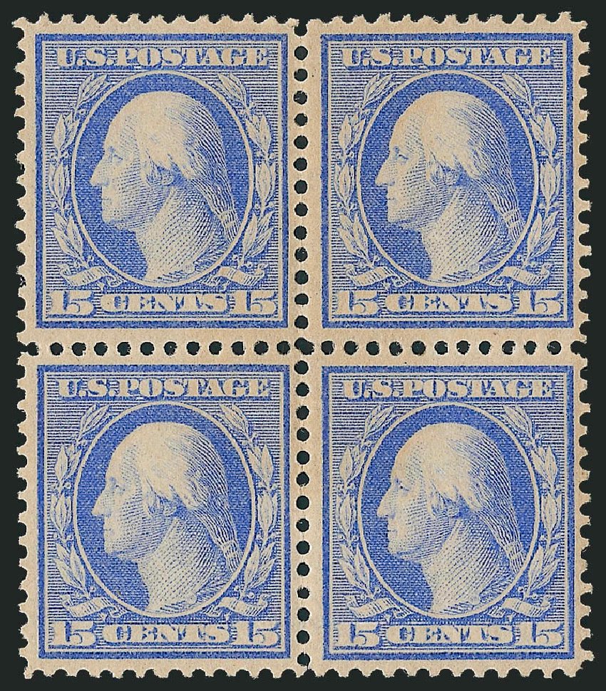 Price of US Stamps Scott Catalogue 366: 1909 15c Washington Bluish Paper. Robert Siegel Auction Galleries, Sep 2009, Sale 976, Lot 1957