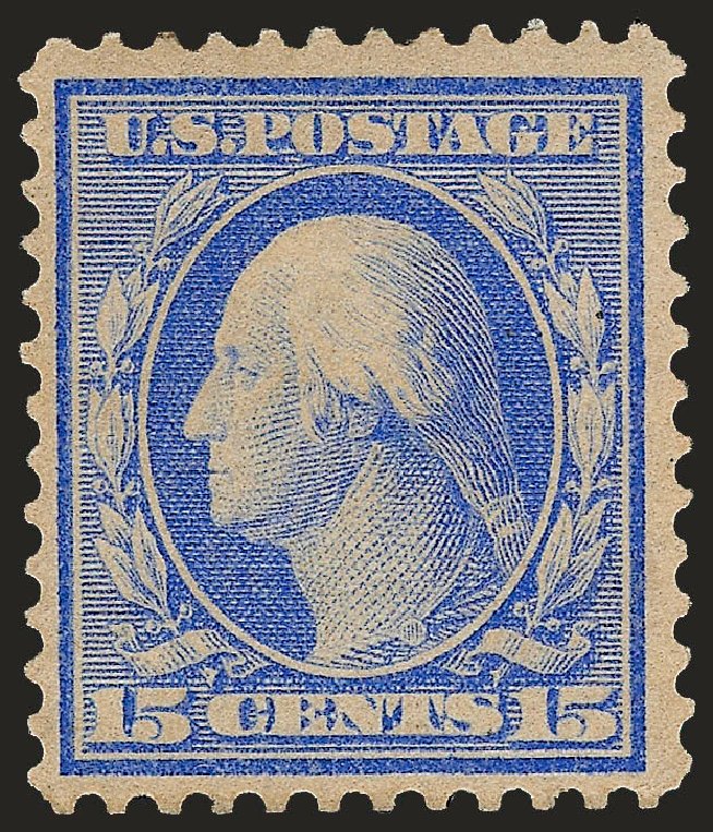 Price of US Stamps Scott Catalog # 366 - 1909 15c Washington Bluish Paper. Robert Siegel Auction Galleries, Sep 2008, Sale 962, Lot 2679