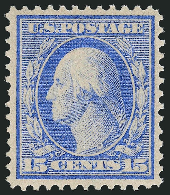 US Stamp Prices Scott # 366 - 1909 15c Washington Bluish Paper. Robert Siegel Auction Galleries, Jun 2009, Sale 975, Lot 1759