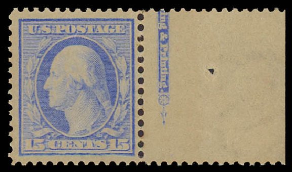 Price of US Stamp Scott Catalog #366 - 1909 15c Washington Bluish Paper. Daniel Kelleher Auctions, Jun 2012, Sale 630, Lot 1780