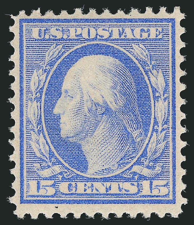 Prices of US Stamps Scott Cat. 366 - 1909 15c Washington Bluish Paper. Robert Siegel Auction Galleries, Mar 2012, Sale 1021, Lot 500