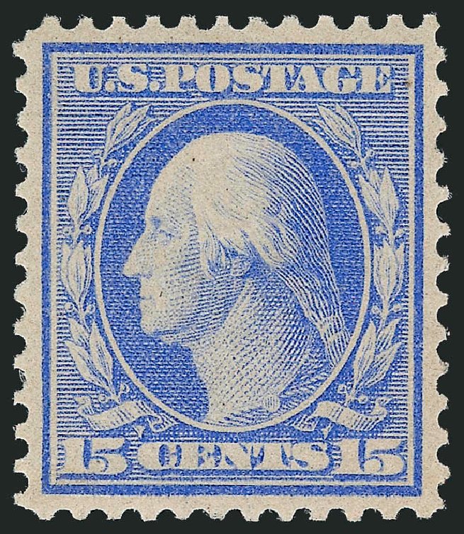 Costs of US Stamps Scott Catalogue # 366: 1909 15c Washington Bluish Paper. Robert Siegel Auction Galleries, Nov 2012, Sale 1034, Lot 344