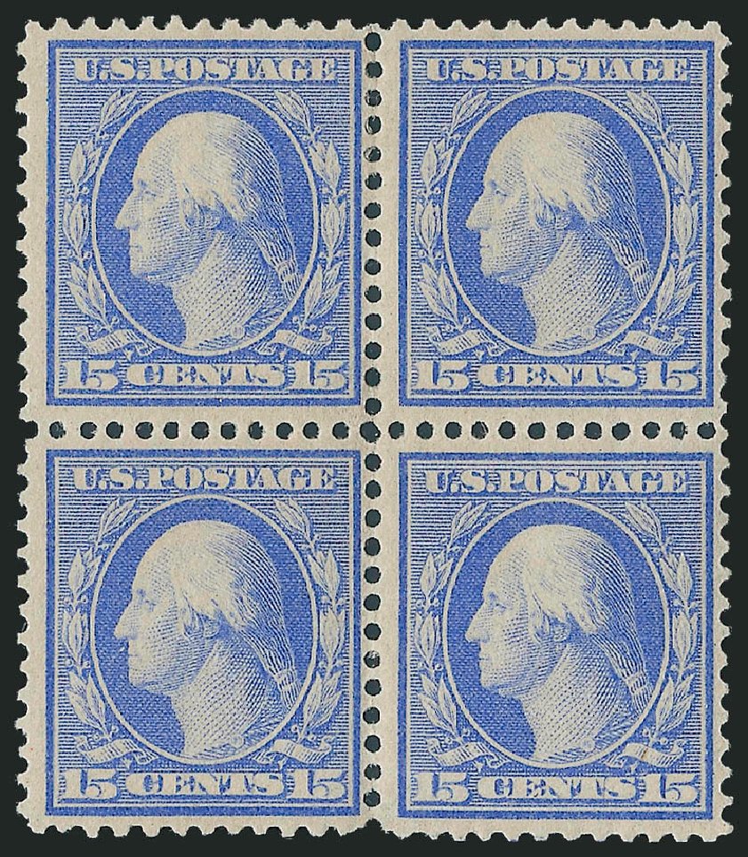US Stamp Price Scott Catalogue # 366: 15c 1909 Washington Bluish Paper. Robert Siegel Auction Galleries, Mar 2013, Sale 1040, Lot 1745