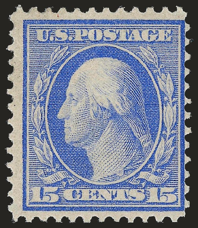 Values of US Stamps Scott Cat. #366: 15c 1909 Washington Bluish Paper. Robert Siegel Auction Galleries, Dec 2009, Sale 982, Lot 5752