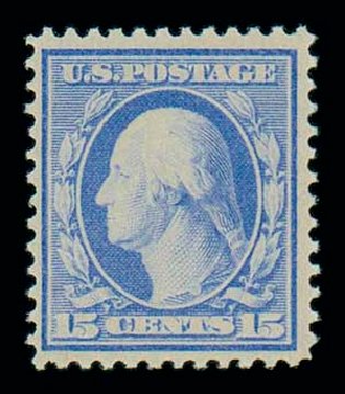 Costs of US Stamp Scott Catalogue 366 - 15c 1909 Washington Bluish Paper. Matthew Bennett International, Dec 2007, Sale 324, Lot 1193