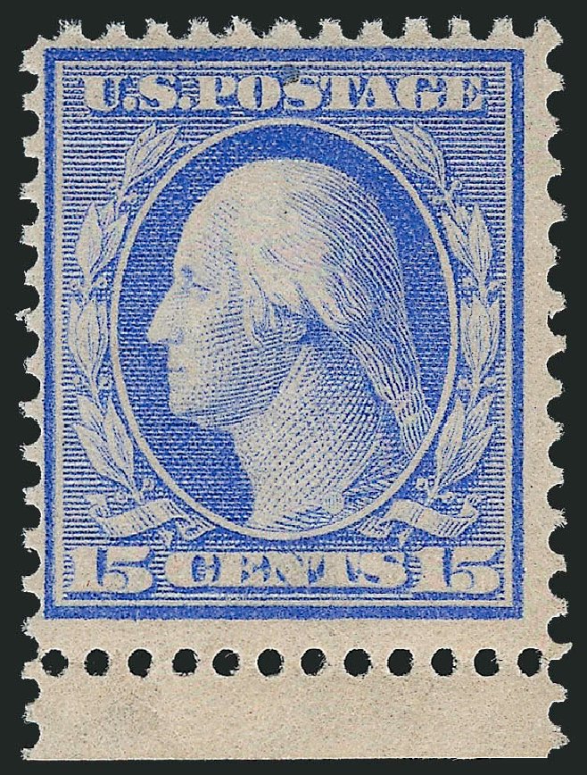Prices of US Stamp Scott Catalogue # 366 - 1909 15c Washington Bluish Paper. Robert Siegel Auction Galleries, Mar 2012, Sale 1019, Lot 746