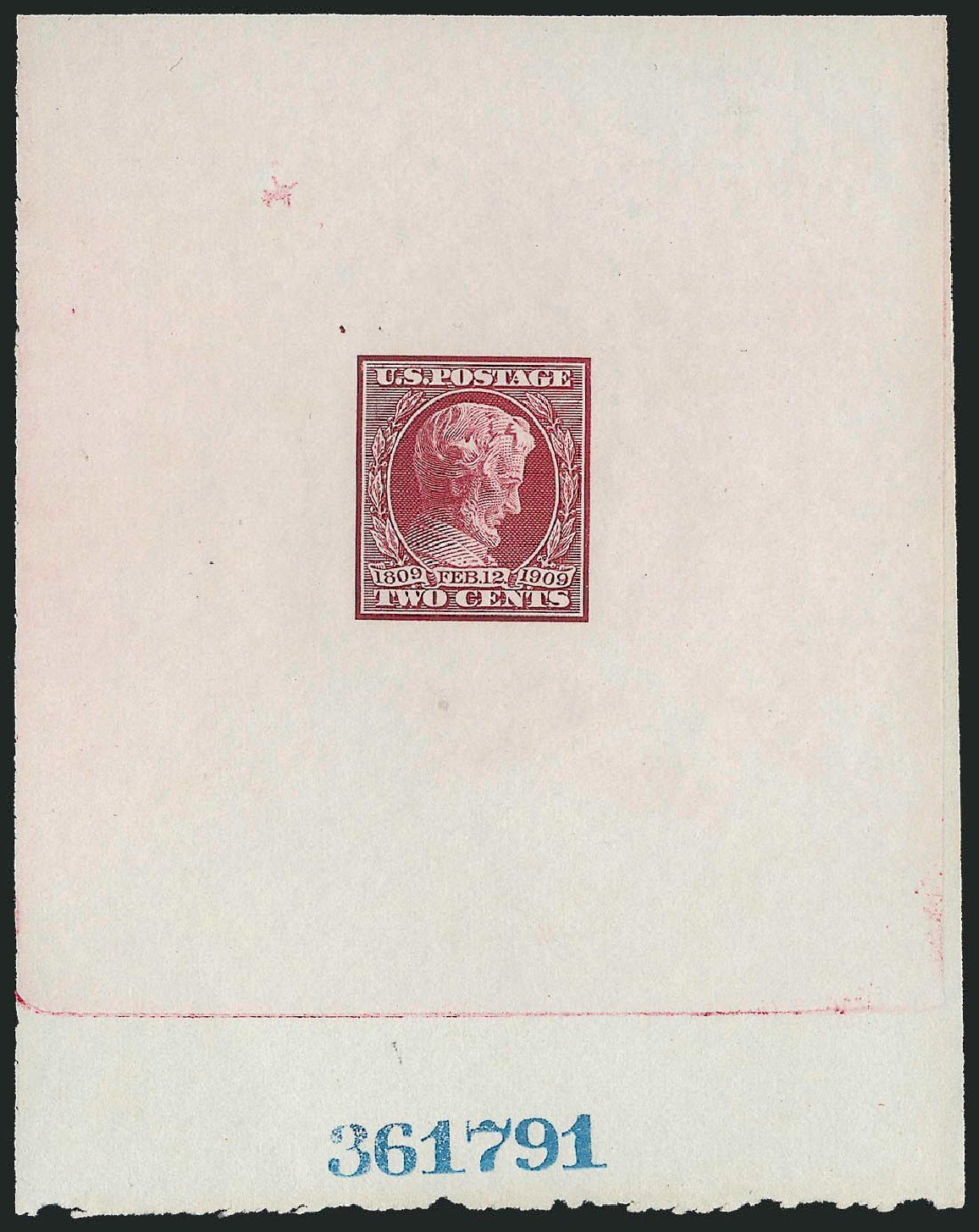 Price of US Stamp Scott # 367: 1909 2c Lincoln. Robert Siegel Auction Galleries, Jun 2012, Sale 1026, Lot 1080