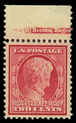 Price of US Stamp Scott Catalogue 367: 2c 1909 Lincoln. Daniel Kelleher Auctions, Aug 2012, Sale 631, Lot 1131