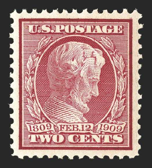 US Stamp Value Scott Cat. #367 - 1909 2c Lincoln. Spink Shreves Galleries, Nov 2012, Sale 141, Lot 142