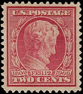Price of US Stamp Scott # 369 - 2c 1909 Lincoln Bluish Paper. Regency-Superior, Nov 2014, Sale 108, Lot 767