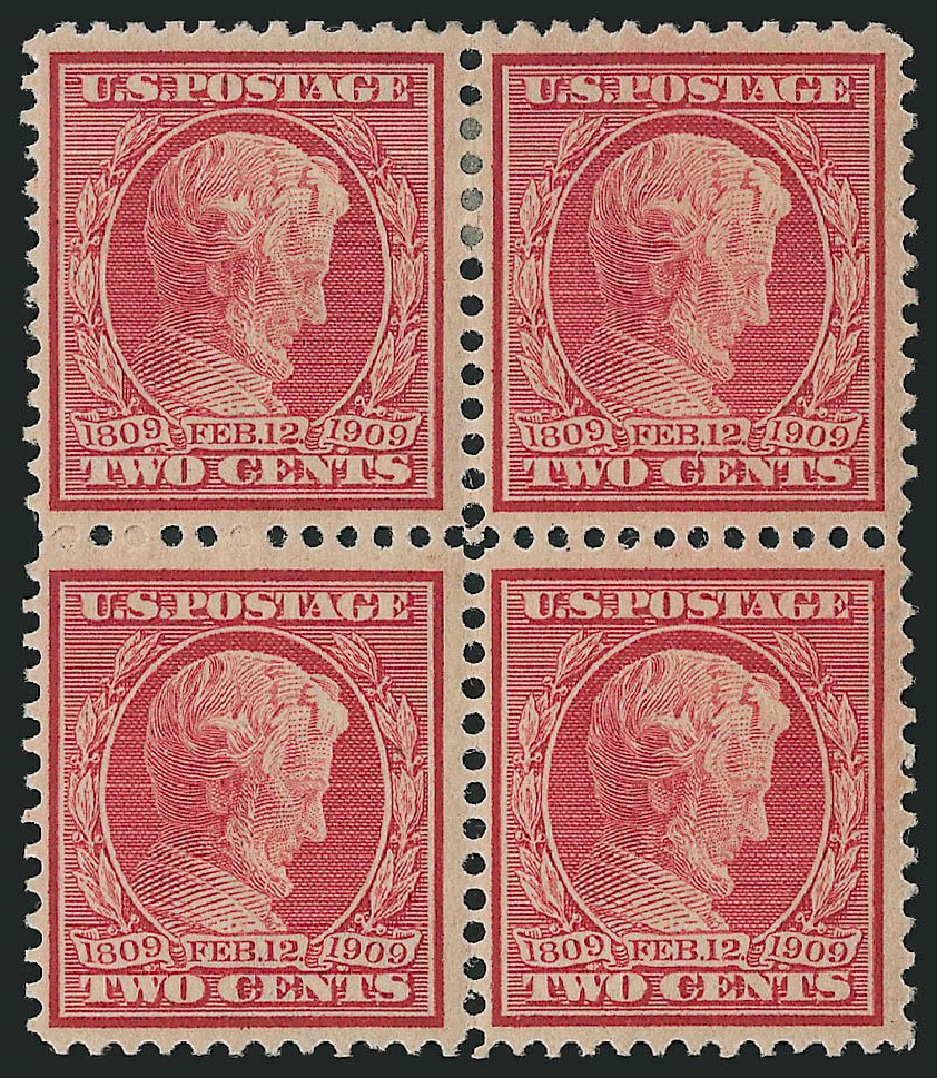 Price of US Stamps Scott Catalogue 369 - 1909 2c Lincoln Bluish Paper. Robert Siegel Auction Galleries, Dec 2009, Sale 982, Lot 5757