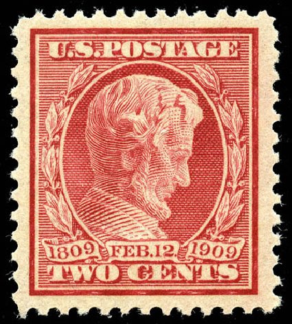 Cost of US Stamp Scott #369: 1909 2c Lincoln Bluish Paper. Matthew Bennett International, Jun 2008, Sale 328, Lot 898