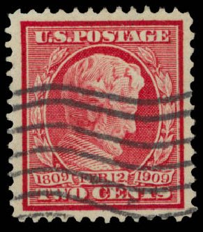 Prices of US Stamp Scott # 369: 2c 1909 Lincoln Bluish Paper. Daniel Kelleher Auctions, Sep 2014, Sale 655, Lot 448
