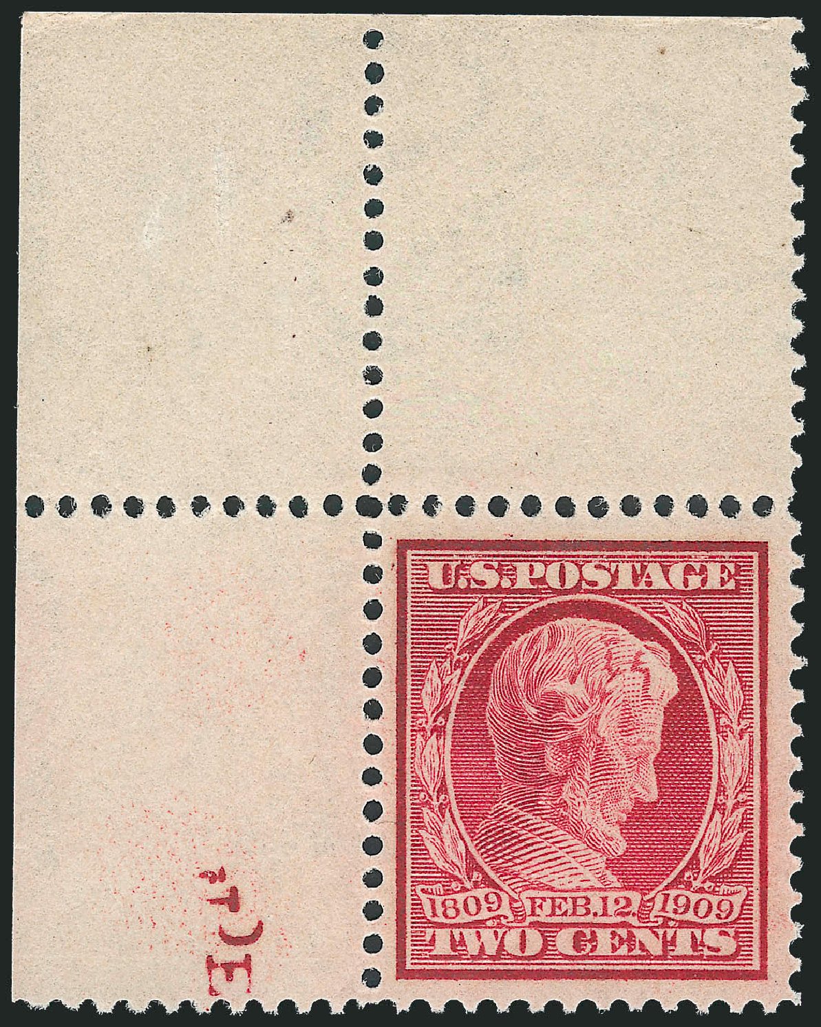 US Stamp Prices Scott Cat. # 369: 2c 1909 Lincoln Bluish Paper. Robert Siegel Auction Galleries, Jul 2013, Sale 1050, Lot 508