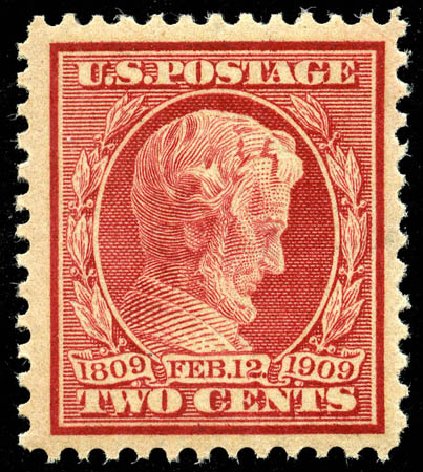 Value of US Stamps Scott Cat. # 369 - 2c 1909 Lincoln Bluish Paper. Matthew Bennett International, Jun 2008, Sale 328, Lot 899