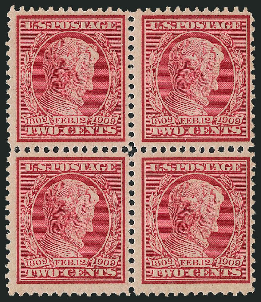 Value of US Stamps Scott Catalog 369: 1909 2c Lincoln Bluish Paper. Robert Siegel Auction Galleries, Sep 2009, Sale 976, Lot 1959