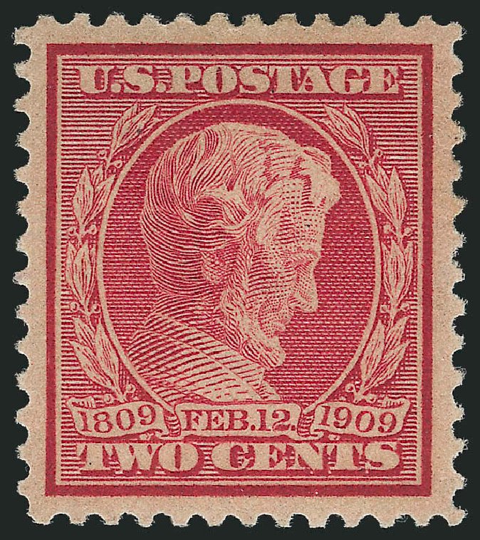 US Stamps Value Scott 369 - 2c 1909 Lincoln Bluish Paper. Robert Siegel Auction Galleries, Dec 2014, Sale 1090, Lot 1480