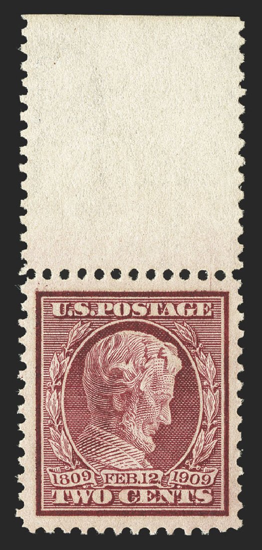 Prices of US Stamp Scott # 369 - 2c 1909 Lincoln Bluish Paper. Spink Shreves Galleries, Nov 2012, Sale 141, Lot 150
