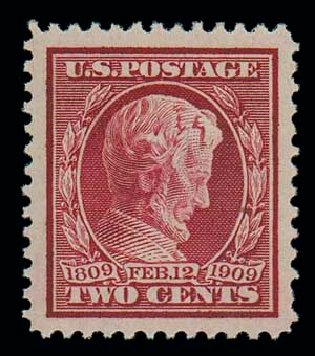 Costs of US Stamp Scott Catalogue #369: 1909 2c Lincoln Bluish Paper. Matthew Bennett International, Jun 2007, Sale 319, Lot 1391