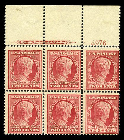 Costs of US Stamp Scott Catalogue 369 - 2c 1909 Lincoln Bluish Paper. Matthew Bennett International, Mar 2012, Sale 344, Lot 4534