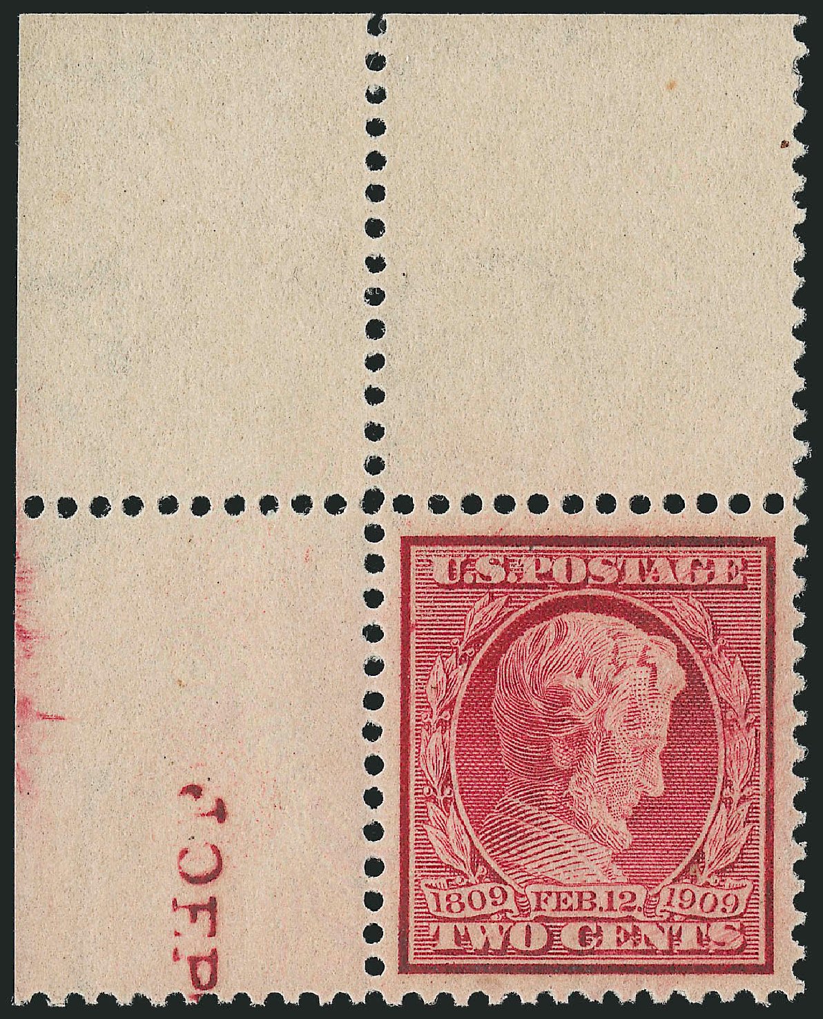 Values of US Stamps Scott Cat. #369: 2c 1909 Lincoln Bluish Paper. Robert Siegel Auction Galleries, Sep 2009, Sale 968B, Lot 474