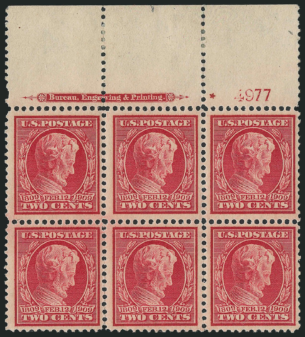 Price of US Stamp Scott Catalog # 369: 2c 1909 Lincoln Bluish Paper. Robert Siegel Auction Galleries, Mar 2014, Sale 1067, Lot 1455