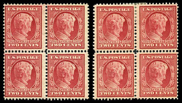 US Stamps Value Scott Cat. #369 - 2c 1909 Lincoln Bluish Paper. Matthew Bennett International, Mar 2012, Sale 344, Lot 4533