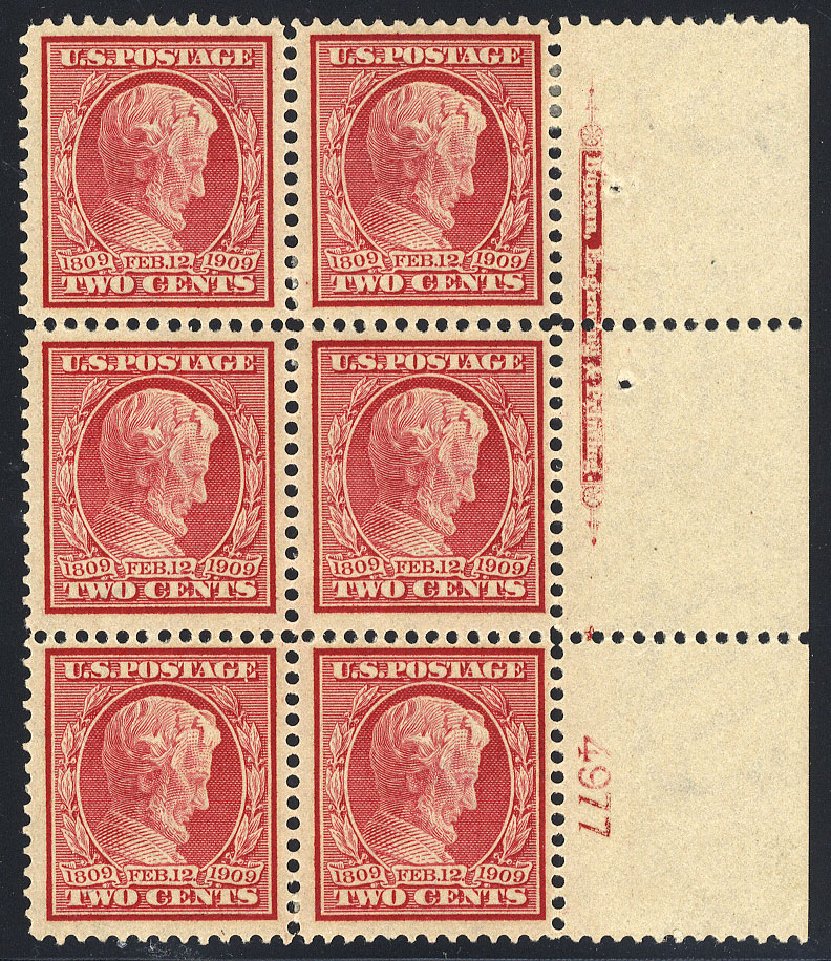 Prices of US Stamp Scott Catalogue #369: 2c 1909 Lincoln Bluish Paper. Cherrystone Auctions, Jan 2009, Sale 200901, Lot 213