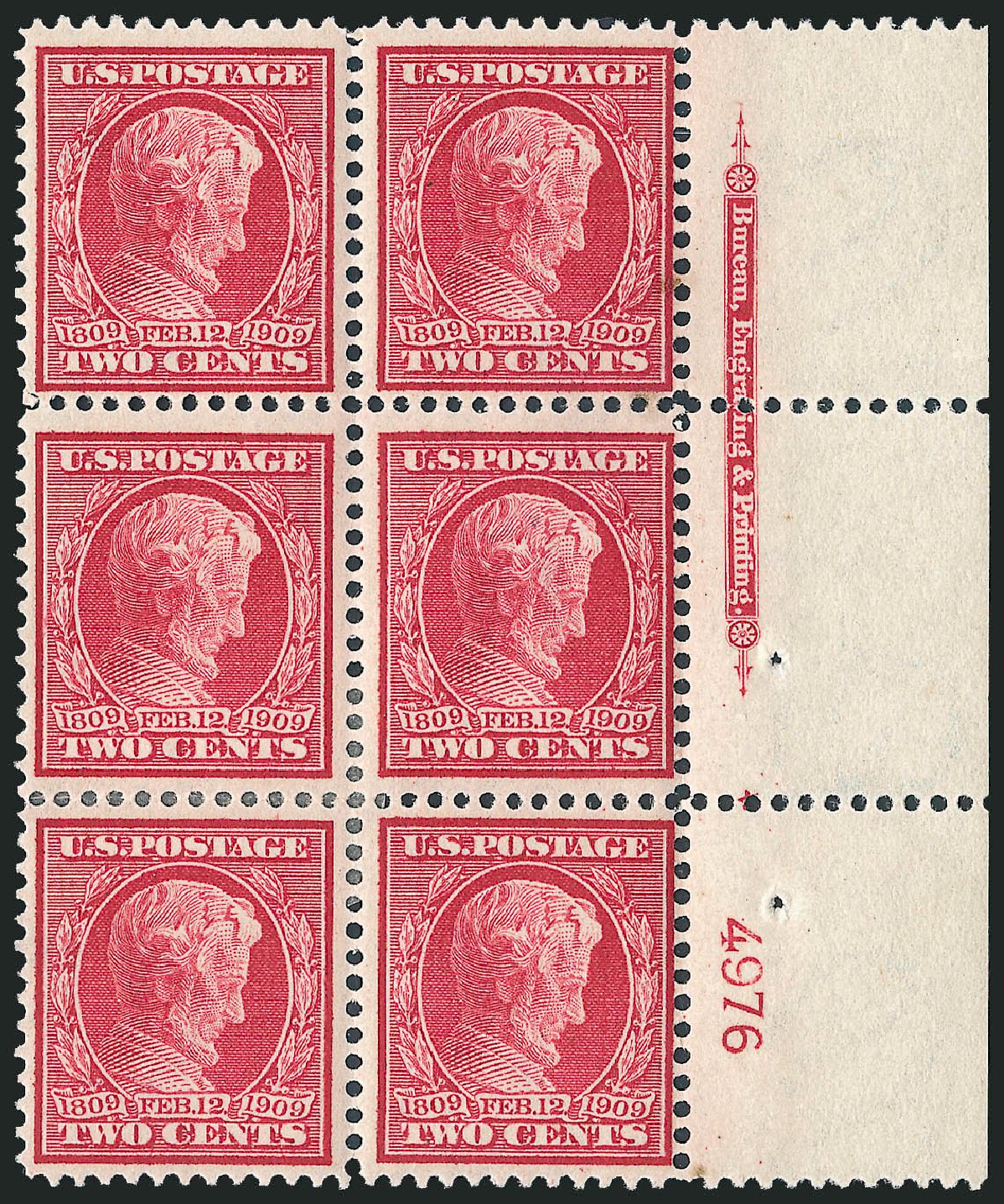 Price of US Stamps Scott 369: 2c 1909 Lincoln Bluish Paper. Robert Siegel Auction Galleries, Apr 2009, Sale 971, Lot 1623