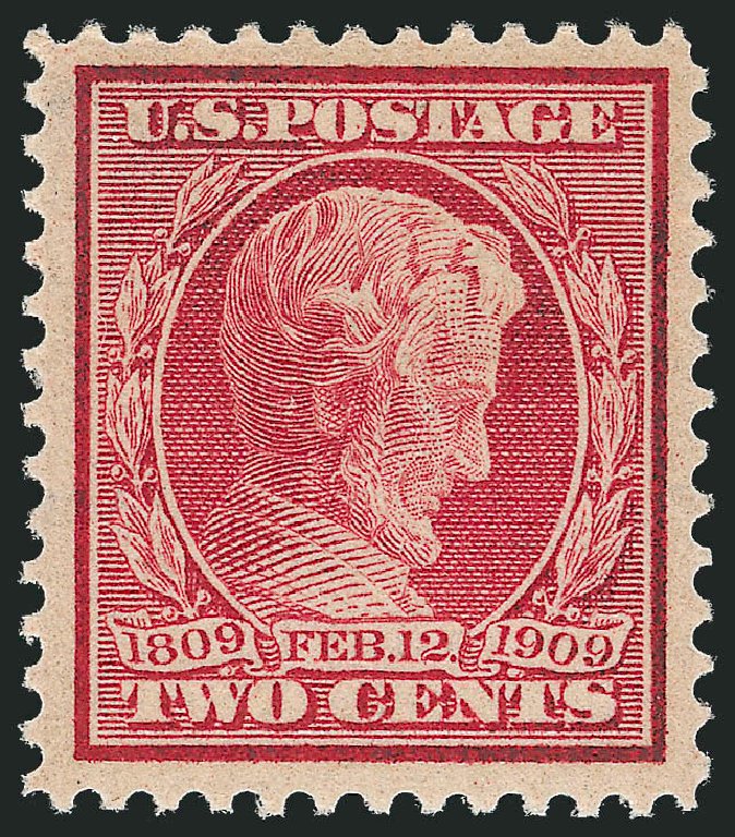US Stamps Price Scott Catalogue #369: 2c 1909 Lincoln Bluish Paper. Robert Siegel Auction Galleries, Oct 2010, Sale 997, Lot 5933