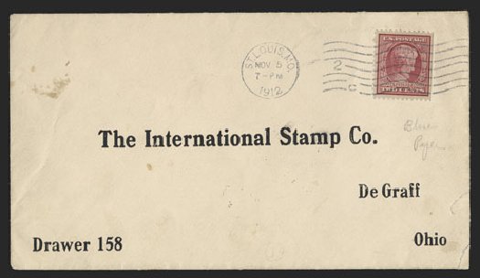 Price of US Stamps Scott 369: 1909 2c Lincoln Bluish Paper. Spink Shreves Galleries, Nov 2012, Sale 141, Lot 153