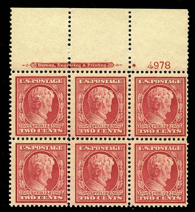 Cost of US Stamps Scott 369 - 2c 1909 Lincoln Bluish Paper. Matthew Bennett International, May 2015, Sale 352, Lot 86