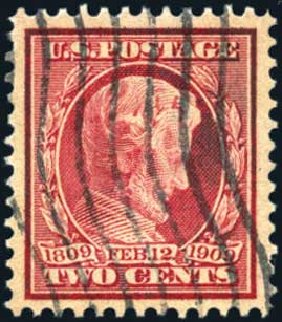 Price of US Stamps Scott Catalogue 369 - 2c 1909 Lincoln Bluish Paper. Harmer-Schau Auction Galleries, Mar 2011, Sale 89, Lot 316