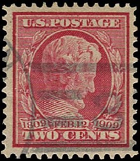 Prices of US Stamp Scott Catalog # 369 - 2c 1909 Lincoln Bluish Paper. Regency-Superior, Nov 2014, Sale 108, Lot 766
