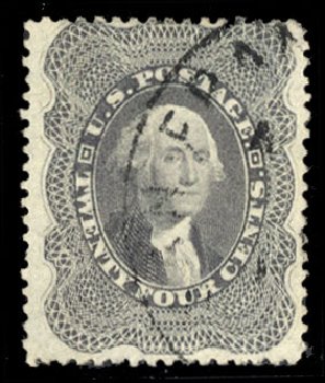 US Stamp Price Scott Cat. 37 - 24c 1860 Washington. Cherrystone Auctions, Mar 2010, Sale 201003, Lot 47