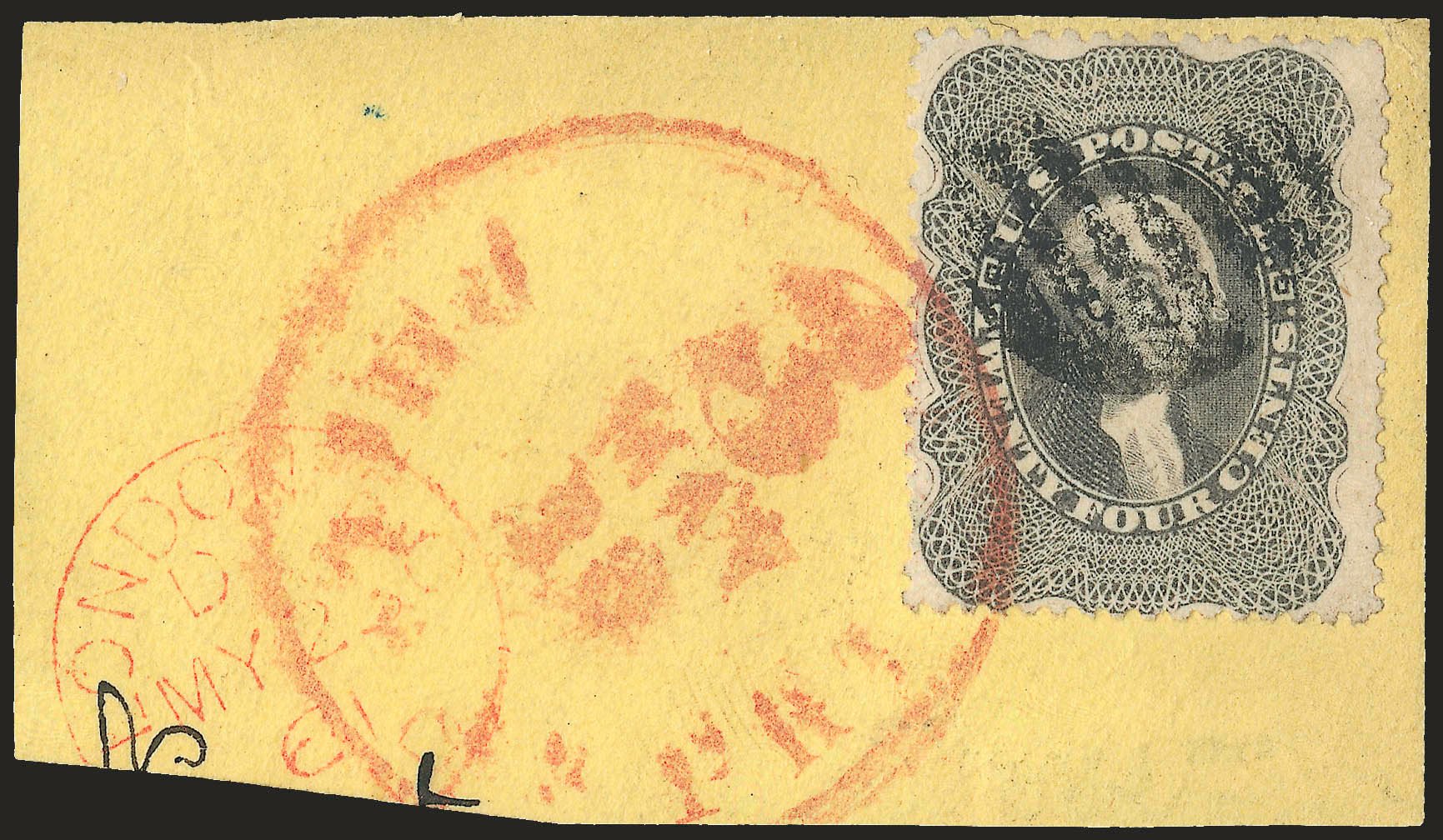 Costs of US Stamps Scott Catalog 37 - 24c 1860 Washington. Robert Siegel Auction Galleries, Apr 2010, Sale 984, Lot 207