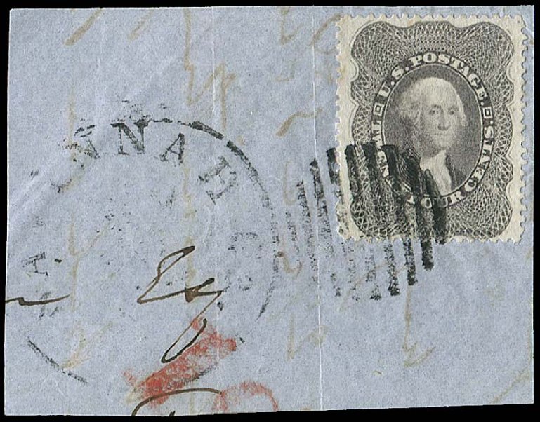 US Stamp Prices Scott Cat. # 37: 24c 1860 Washington. Regency-Superior, Nov 2014, Sale 108, Lot 128