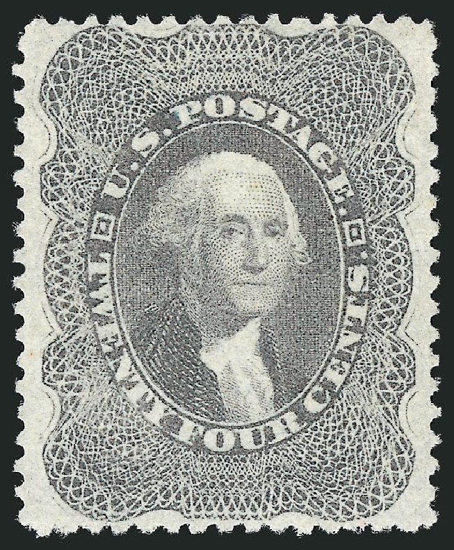 US Stamp Price Scott Catalog # 37 - 24c 1860 Washington. Robert Siegel Auction Galleries, Oct 2011, Sale 1014, Lot 1118