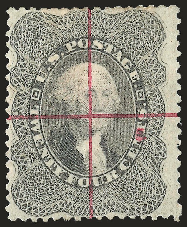 Prices of US Stamps Scott Catalog 37 - 1860 24c Washington. Robert Siegel Auction Galleries, Apr 2010, Sale 984, Lot 229