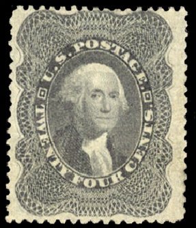 Cost of US Stamps Scott Catalogue #37: 1860 24c Washington. Cherrystone Auctions, Jun 2012, Sale 201206, Lot 30
