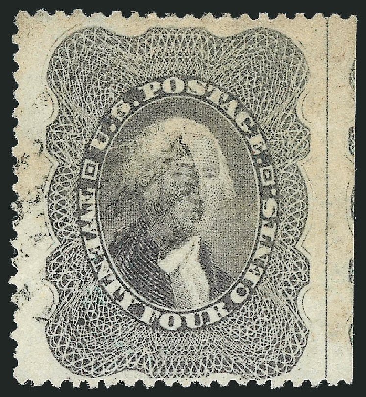 Price of US Stamps Scott #37 - 1860 24c Washington. Robert Siegel Auction Galleries, Mar 2011, Sale 1007, Lot 2170