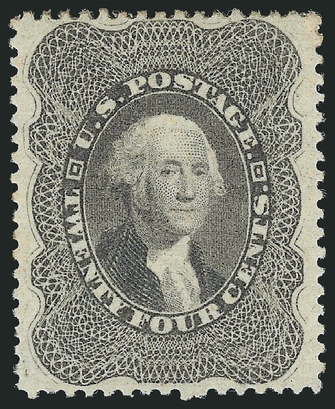 Costs of US Stamp Scott Cat. 37 - 1860 24c Washington. Robert Siegel Auction Galleries, Jun 2012, Sale 1026, Lot 1190