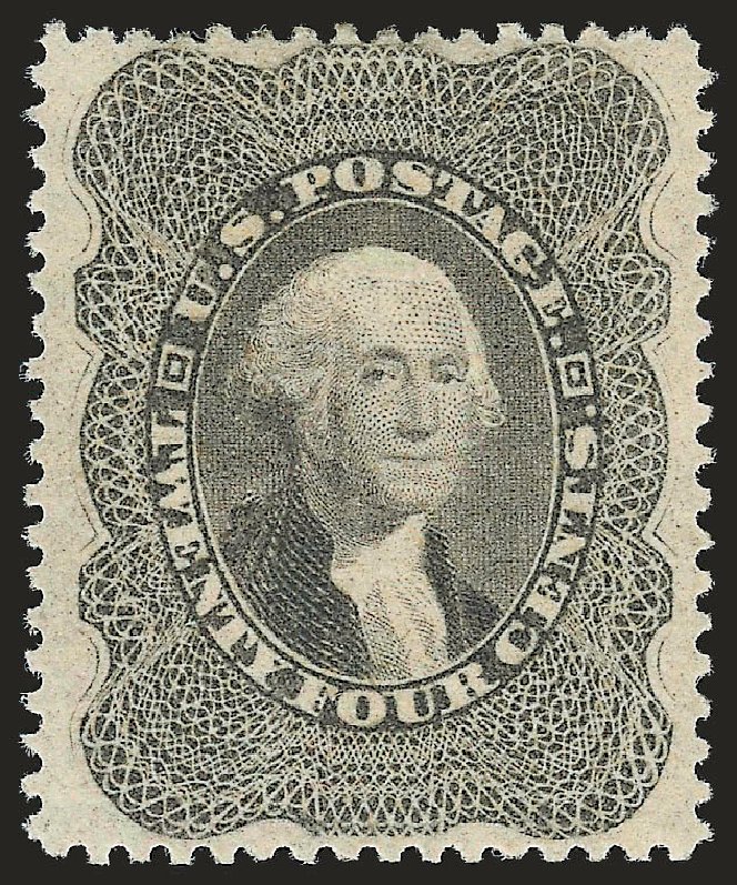 Price of US Stamps Scott Cat. #37 - 24c 1860 Washington. Robert Siegel Auction Galleries, Jan 2009, Sale 968, Lot 50