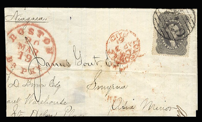 Costs of US Stamps Scott Catalogue # 37 - 24c 1860 Washington. Cherrystone Auctions, Sep 2013, Sale 201309, Lot 4