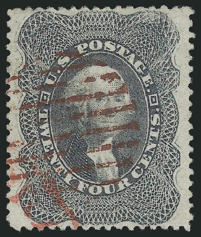 US Stamps Prices Scott Catalog # 37: 24c 1860 Washington. Robert Siegel Auction Galleries, Apr 2014, Sale 1068, Lot 54